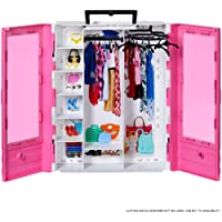 Barbie - Fashionista Armario Portable para Ropa y Accesorios de Muñecas (Mattel GBK11)